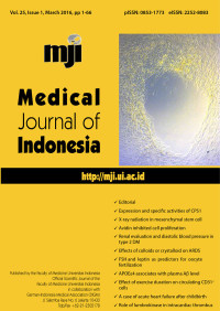 Medical Journal of Indonesia Volume 25 Issue 1