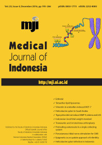 Medical Journal of Indonesia Volume 25 Issue 4