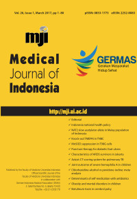 Medical Journal of Indonesia Volume 26 Issue 1