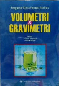 Pengantar Kimia Farmasi Analisis Volumetri dan Gravimetri