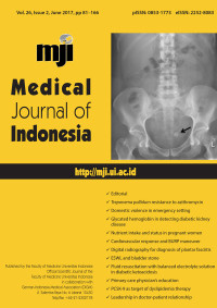 Image of Medical Journal of Indonesia Volume 26 Issue 2