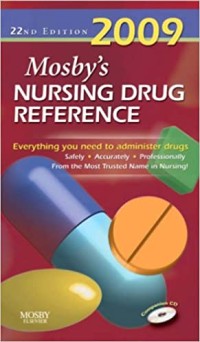 Image of Mosby's 2009 Nursing Drug Reference 22nd Edition