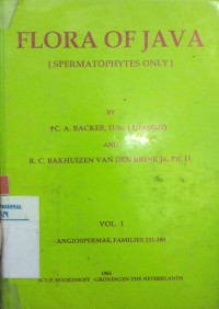 Image of Flora of Java (Spermatophytes only) Volume 1