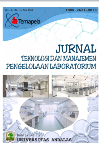 Image of Jurnal Teknologi dan Manajemen Pengelolaan Laboratorium Volume 1 Issue 1