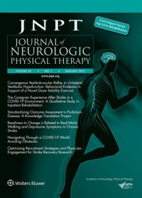 Image of JNPT : Journal of Neurologic Physical Therapy Volume 45 Issue 1