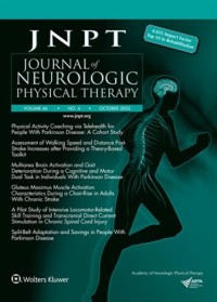 Image of JNPT : Journal of Neurologic Physical Therapy Volume 46 Issue 4
