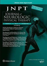 Image of JNPT : Journal of Neurologic Physical Therapy Volume 47 Issue 4