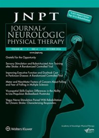 Image of JNPT : Journal of Neurologic Physical Therapy Volume 48 Issue 4