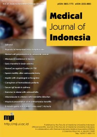 Image of Medical Journal of Indonesia Volume 27 Issue 4