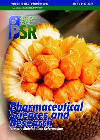 Image of Pharmaceutical Sciences and Research PSR : Formerly Majalah Ilmu Kefarmasian Volume 10 Issue 3