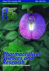 Image of Pharmaceutical Sciences and Research PSR : Formerly Majalah Ilmu Kefarmasian Volume 9 Issue 3