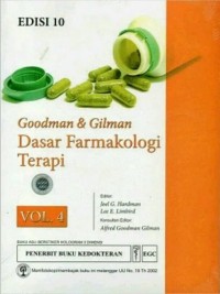 Image of Goodman & Gilman Dasar Farmakologi Terapi Edisi 10 Volume 4