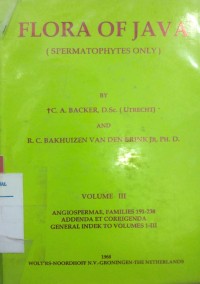 Image of Flora of Java (Spermatophytes Only) Volume 3