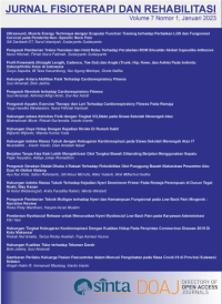 Image of Jurnal Fisioterapi dan Rehabilitasi Volume 7 Issue 1