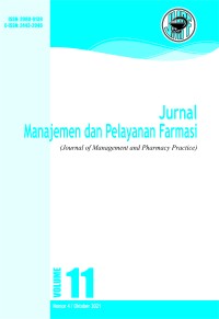 Image of Jurnal Manajemen dan Pelayanan Farmasi Volume 11 Nomor 4