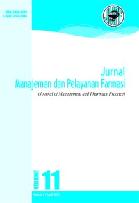 Image of Jurnal Manajemen dan Pelayanan Farmasi Volume 11 Nomor 2