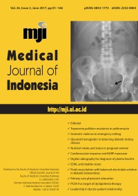 Image of Medical Journal of Indonesia Volume 26 Issue 2