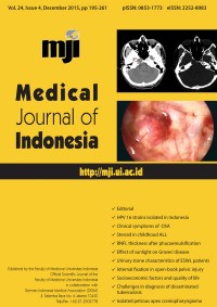 Image of Medical Journal of Indonesia Volume 24 Issue 4