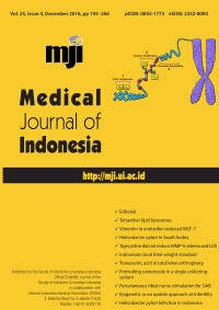 Image of Medical Journal of Indonesia Volume 25 Issue 4