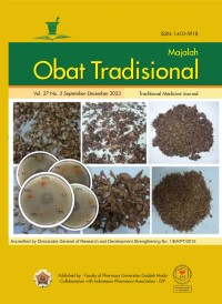 Image of Majalah Obat Tradisional Volume (Traditional Medicine Journal) 27 Issue 3