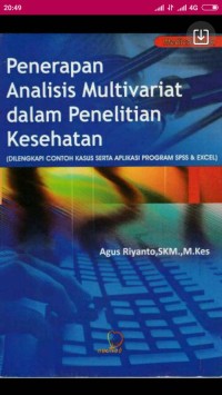 Image of Penerapan Analisis Multivariat dalam Penelitian Kesehatan