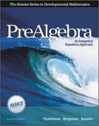 Image of Prealgebra an Integrated Equations App roach