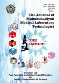 Image of The Journal of Muhammadiyah Medical Laboratory Technologist Volume 1 Issue 1